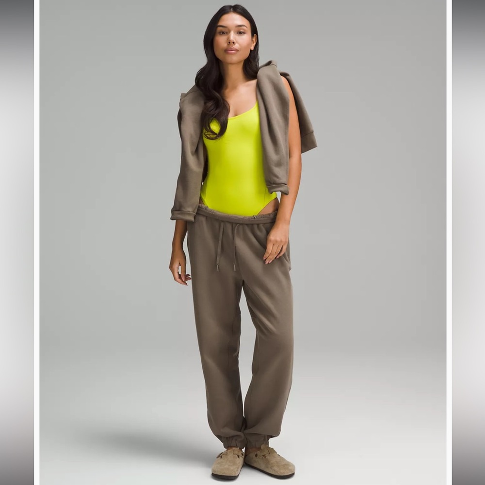 Lululemon athletica Wundermost Nulu Square-Neck Bodysuit lichen Med 698